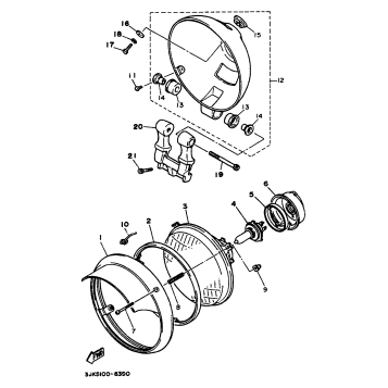 HEADLIGHT 2 XV1100S MODEL