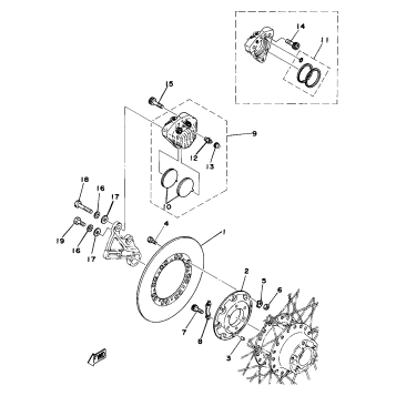 REAR DISC BRAKE - CALIPER