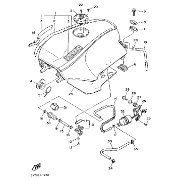 FUEL TANK NON CALIFORNIA MODEL
