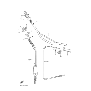 STEERING HANDLE CABLE