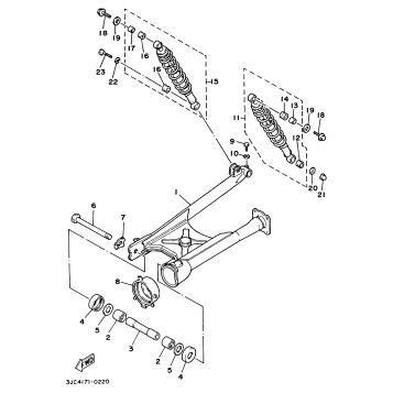 SWING ARM REAR SHOCKS