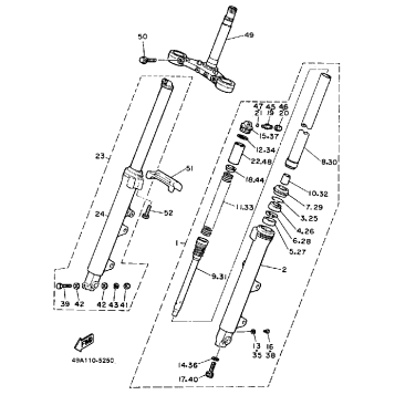 FRONT FORK FJ600N NC
