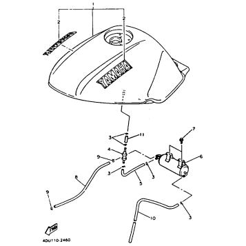 FUEL TANK CALIFORNIA MODEL ONLY