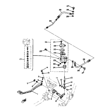 BRAKE PEDAL - REAR MASTER CYLINDER