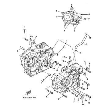 CRANKCASE XT250L