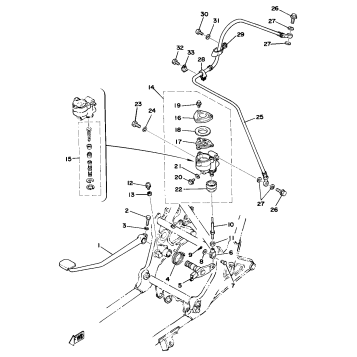 BRAKE PEDAL - REAR MASTER CYLINDER