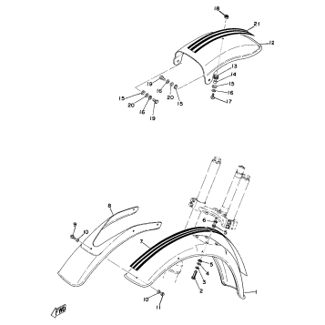 FRONT FENDER - REAR FENDER