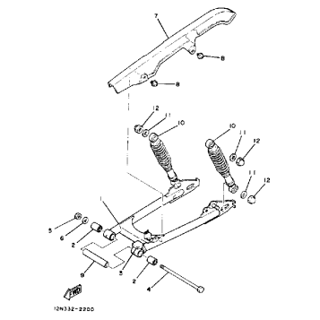 SWING ARM - REAR SHOCKS