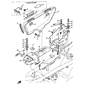 SIDE COVER TOOL BOX BATTERY BOX
