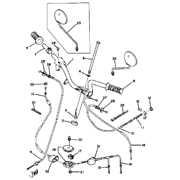 STEERING HANDLE - CABLE