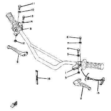 HANDLE SWITCH LEVER YZ250G