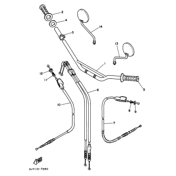 STEERING HANDLE CABLE
