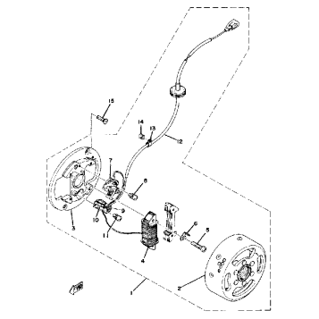 FLYWHEEL MAGNETO YZ80C