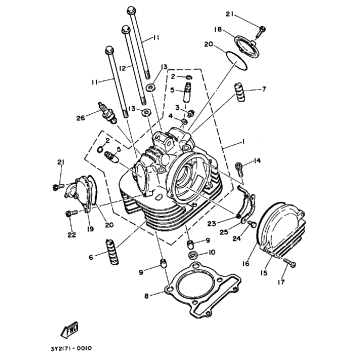 CYLINDER HEAD XT250K - KC