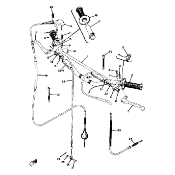 HANDLE - WIRE YZ125A - B