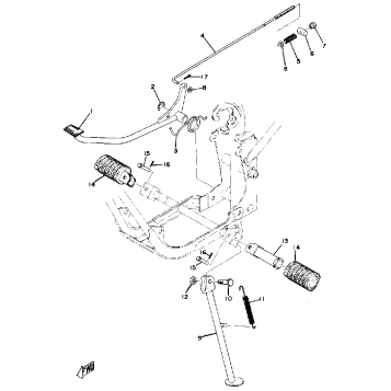 STAND - FOOTREST - BRAKE PEDAL