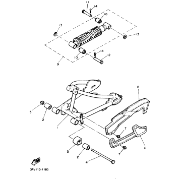 SWING ARM REAR SHOCKS