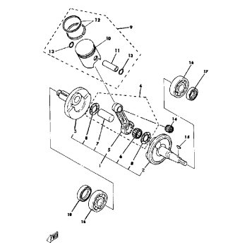 CRANKSHAFT - PISTON - YZ60K