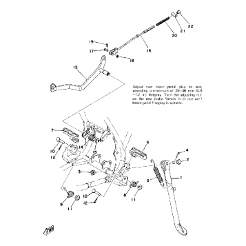 STAND - FOOTREST - BRAKE PEDAL