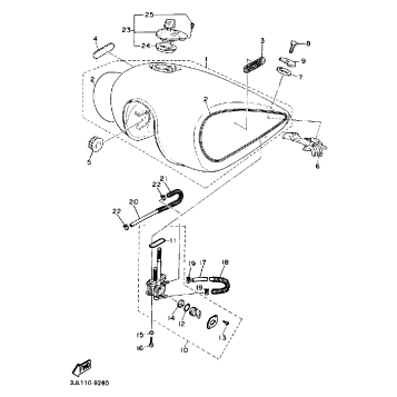 FUEL TANK NON CALIFORNIA MODEL