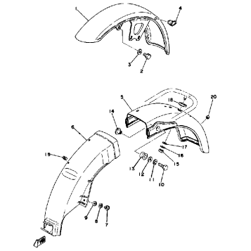 FRONT FENDER - REAR FENDER