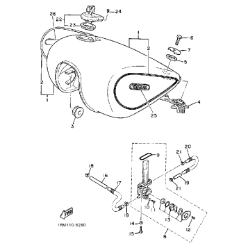 FUEL TANK XV700CS CT