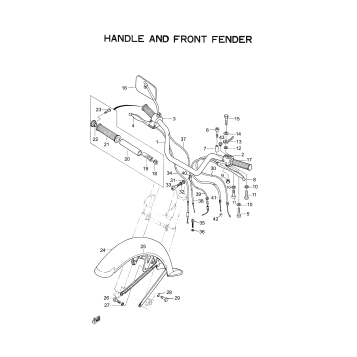 HANDLE AND FRONT FENDER