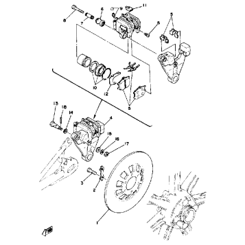 REAR DISC BRAKE - CALIPER