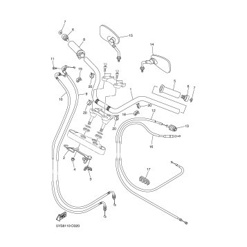 STEERING HANDLE CABLE