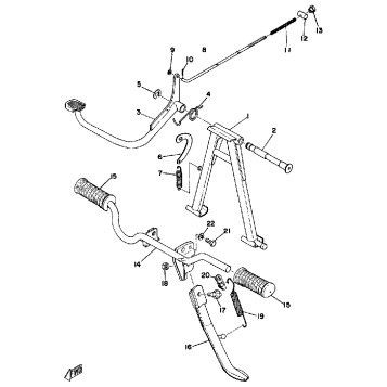 STAND - FOOTREST - BRAKE PEDAL