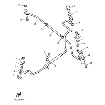 OIL PIPE, TURBO UNIT