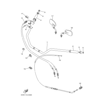 STEERING HANDLE CABLE