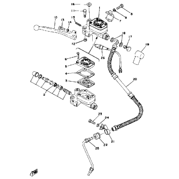 MASTER CYLINDER BRAKE HOSE