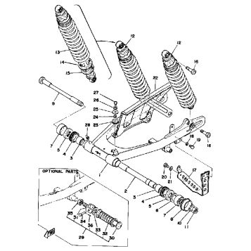 REAR ARM - REAR CUSHION - CHAIN CASE