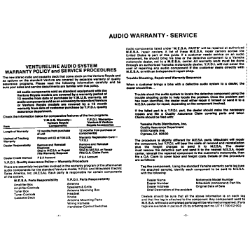 WARRANTY INFORMATION PG 1