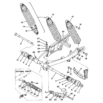 REAR ARM - REAR CUSHION - CHAIN CASE