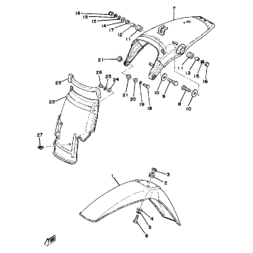 FRONT FENDER - REAR FENDER