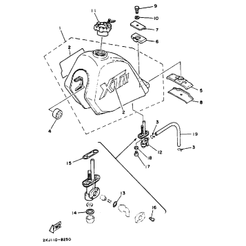 FUEL TANK (NON-CALIFORNIA MODEL)