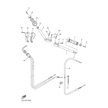 STEERING HANDLE CABLE