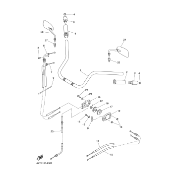 STEERING HANDLE CABLE