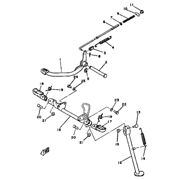 STAND - FOOTREST MX100H - J - K