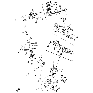 DOUBLE DISC BRAKES ALTERNATE PARTS