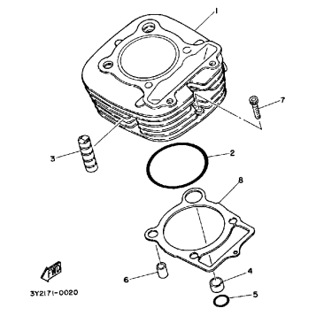 CYLINDER XT250K - KC