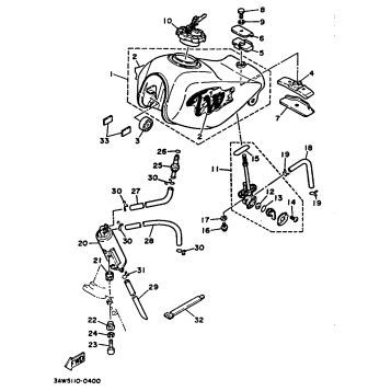 FUEL TANK CALIFORNIA MODEL ONLY