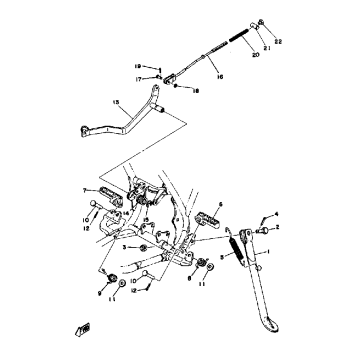 STAND FOOTREST BRAKE PEDAL