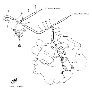 EMISSION CONTROL DEVICE CALIF MODEL ONLY