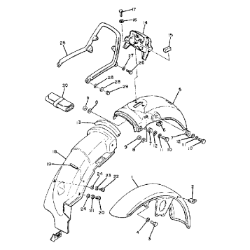 FRONT FENDER REAR FENDER