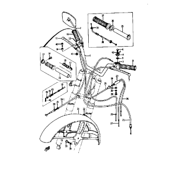 HANDLE - FRONT FENDER