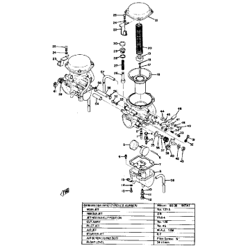 CARBURETOR TX650A - XS650B