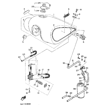 FUEL TANK CALIFORNIA MODEL ONLY